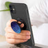 Multi-Function Cell Phone Stand, 4 Pack Blue Black Marble Heart Expanding Grip for Smartphones and Tablets, PENGY-45