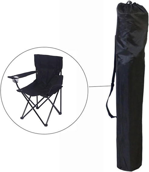 Generic Outdoor Folding Chair Carrying Bag, Portable Drawstring Storage Nylon Replacement Carry Bag for Camping