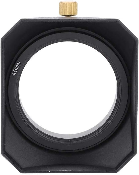 Lens Hood, Camera Lens Shade, 46mm Square DV Lens Hood for Digital Video Camera Lens Filter