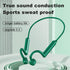 Sports Bone Conduction Bluetooth Headset, Sweatproof Waterproof Wireless Earphones for Running, Gym, Hiking, Cycling