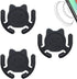 Multi-Surface Holder Car Mount 3 Pack for PopSocket Grip Holder, Cute Cat Strong Adhesive Sticky Pad (Black)