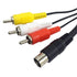 AFUNTA 6 Feet RCA Connection Cord, Standard AV Cable Compatible with Sega Genesis 2 & 3