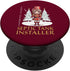 Septic Tank Installer Christmas Classic Female Nutcracker PopSockets Standard PopGrip