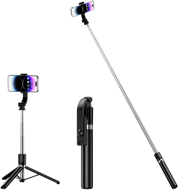 Tianle Selfie Stick, 51 Inch Phone Tripod Extendable Cell Phone Tripod Stand with
