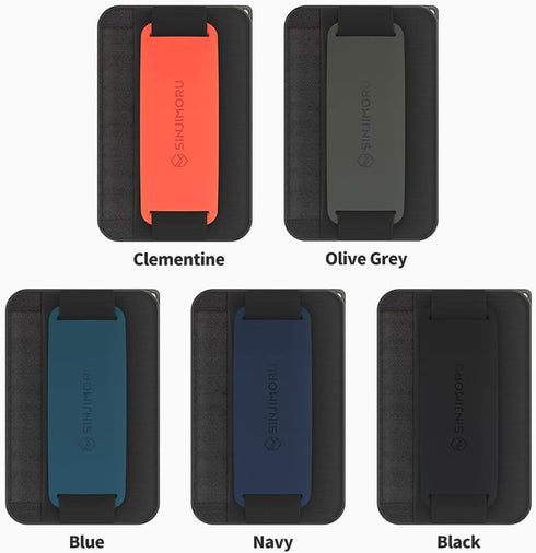 Sinjimoru Magnetic Wallet for iPhone, Magnetic Card Holder for MagSafe Wallet with Phone Grip