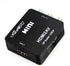 HDMI to RCA 1080P Converter Adapter, HDMI to AV 3RCA Composite Video Audio with USB Charge Cable (Black)