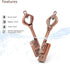BORLTER CLAMP 64GB BorlterClamp USB Flash Drive Cute Memory Stick Heart Key Shaped Thumb Drive with Gift Box