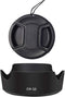 EW-53 Lens Hood and 49mm Lens Cap - Compatible for Canon M50II M50 M6 kit EF-M 15-45mm F/3.5-6.3 Lens