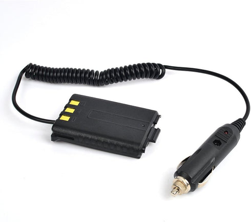Battery Eliminator Car Charger for Baofeng Transceiver Ham Radio UV-5R Series Walkie Talkie