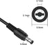 12V DC 2A Wall Power Supply Adapter, 2.1mm x 5.5 Plug, AC 100-240V to DC 12Volt Transformers