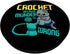 Crochet Because Murder Is Wrong, Funny Cat Crocheting PopSockets Standard PopGrip