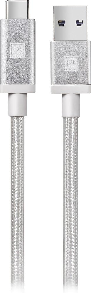 Platinum 3.3' USB Type-C to USB Type A Charge-and-Sync Cable - White
