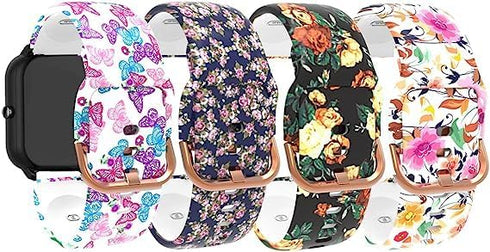 Compatible Bands for MILOUZ IDW19/ENOMIR IDW19/Hoowel IDW19/Faweio IDW19, Fadeless Patterned Printed Watch Strap