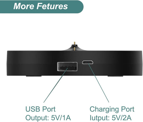 Charger for Ultimate Ears Boom 3/Megaboom 3/Blast/Megablast, Replacement Charging Dock Station with USB Port