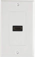 TENINYU Single HDMI Wall Plate (1 Port) - 4K UHD, ARC, Ethernet Pass-Thru Support (1-Gang) White