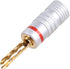 Hisocute 8 4mm Pcs Plated Copper BFA Banana Plug Adapter Wire Speaker Connectors Connector Dust Cap Cover Protector