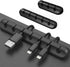 Cable Clips Cord Management Organizer, 3 Packs Silicone Adhesive Hooks for Desktop and Office