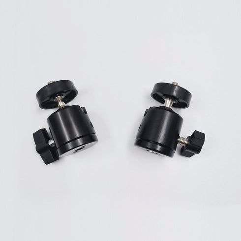 JAOXISOU 2 Pack 1/4" 360 Universal Swivel Mini Ball Head Screw Tripod Mount, Degree Rotating Mount Base Adapter