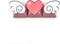 Personalized Cute Pink Keycaps, Love Heart and Wings Keycaps, Compatible with Cherry MX Switches Mechanical Keyboard (3