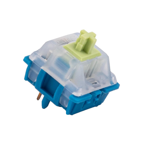 GATERON CM Linear Keyboard Switches, 5 Pin Light Blue, 20mm Dual-Stage Spring, 55gf Pre-lubed for MX Keyboard, 35PCS