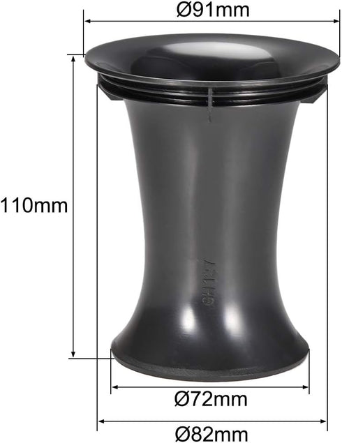uxcell 82mm x 110mm Speaker Port Tube, Subwoofer Bass Reflex Tube, 4pcs