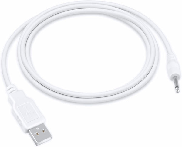 3ft White USB to DC Power Charger Cable Cord Compatible with Bed