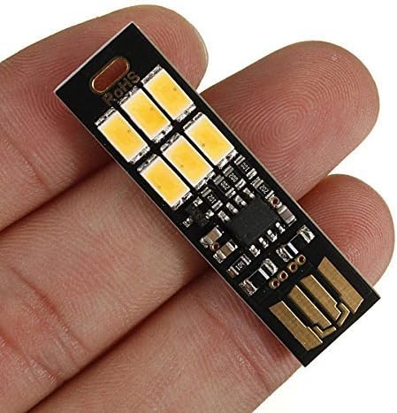 5pcs 6 Dimming Qty:5 Yitee LED Circuit Boards USB Light Keychain Super Bright LEDs Mini USB Light Lamp with Smart Touch