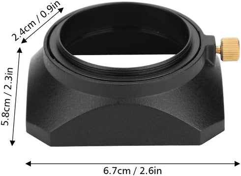 Lens Hood, Camera Lens Shade, DV Lens hood, 46mm Square Lens Hood Shade for DV Camcorder Digital Video Camera Lens Filter or Barrel Thread