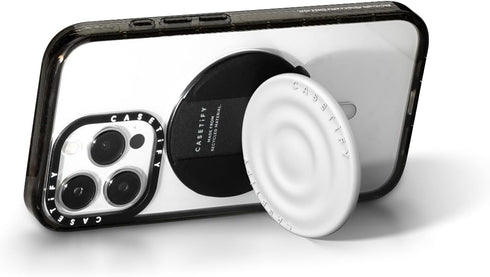CASETiFY Ripple Grip Stand for MagSafe - Sleek White Design