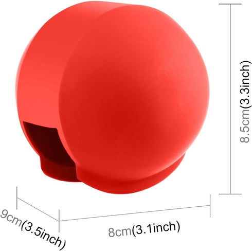 PULUZ Silicone Lens Cover for Insta360 X3 Dive Housing Case, Protective Flexible Lens Guard (Red)
