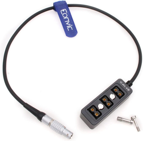Eonvic 6 Pin Power Splitter Cable 14.8V Output for DJI Ronin 2 to 3 Port D-Tap P-Tap HUB Adapter Cable for Monitor