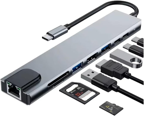Generic USB C Hub Docking Station, 8 in 1 Type C Hub USB