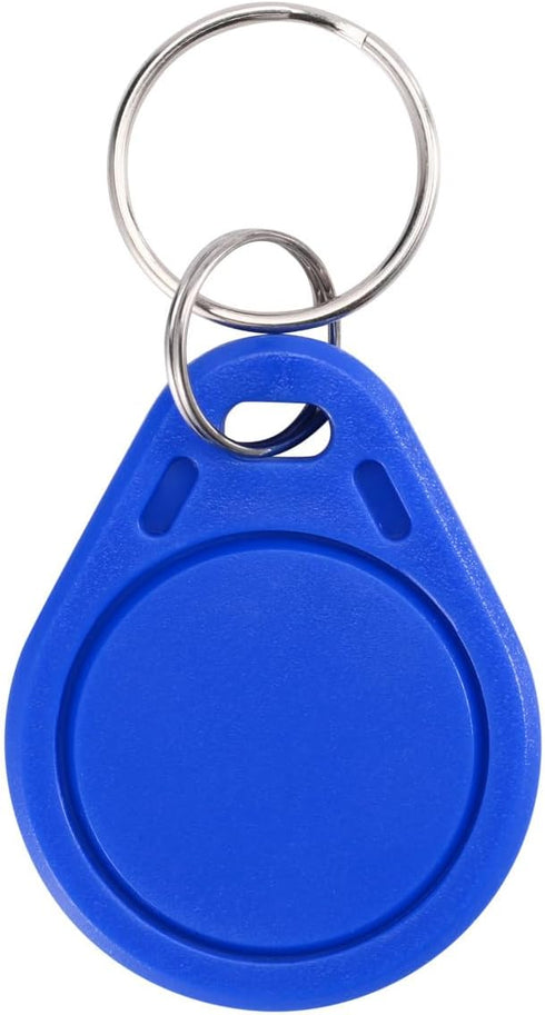 RFID Key Fobs IC Cards for Door Access, 13.56MHz UID Tag Token Keychain, Pack of 50 Rewritable Programmable Cards