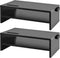 Marbrasse Monitor Stand Riser, 2 Pack 16.5 Inch 2 Tier Stand for Laptop Computer Storage, Desktop with Phone Holder