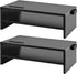 Marbrasse Monitor Stand Riser, 2 Pack 16.5 Inch 2 Tier Stand for Laptop Computer Storage, Desktop with Phone Holder