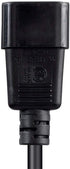 Monoprice Desktop Computer Power Cord - IEC 60320 C14 to NEMA 5-15R, 10 Amp, 1250 Watt, 125 Volt, 18AWG, 2 Feet, Black