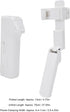 Serounder 4.72in 27.55in 360 Compact Selfie Stick Folded, Extendable to Wireless Bluetooth, Rotation Phone Holder