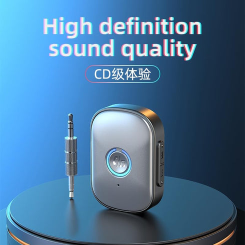 Canisflax V5.3 Bluetooth Adapter for Car, Bluetooth Receiver Wireless Audio Receiver for Car Stereo/Home Stereo/Wired