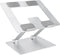 Amazon Basics Sturdy and Portable Ergonomic Laptop Stand for Desk, Height Adjustable Riser with