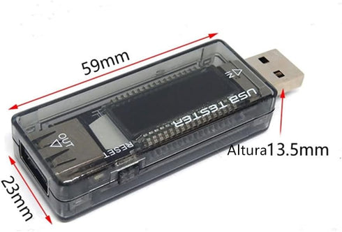USB Power Tester KWS-V21, USB Tester Voltmeter Ammeter Power/Capacity/Mobile Power Testing Tool for Wall Chargers