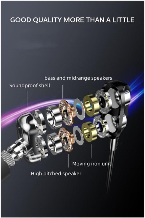 3.5mm Wired Headphones - Earbuds with Microphone and Noise Cancelling for Samsung, Switch, Kindle, and MP3 Players