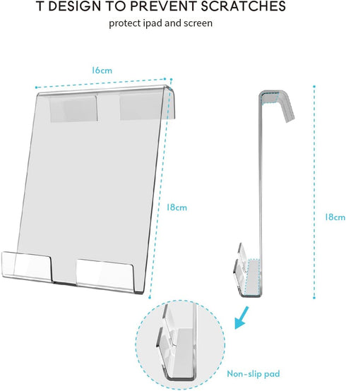Tablet Holder Compatible with Peloton Bike & Bike Plus, Stand for iPad, Kindle, Home Gym Accessories