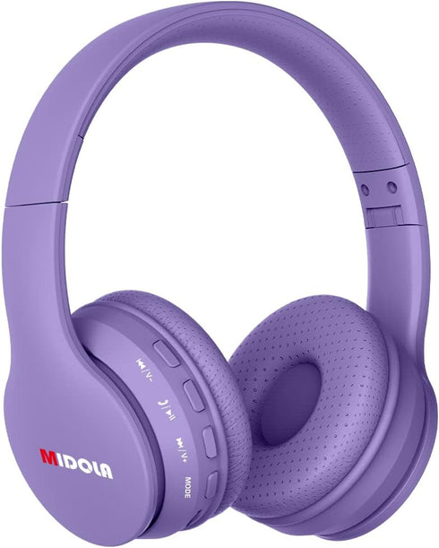 Kids Headphones Bluetooth 5.3 Wireless with 60H Play Time, Volume Limit 85/110dB, Foldable for Travel and School -