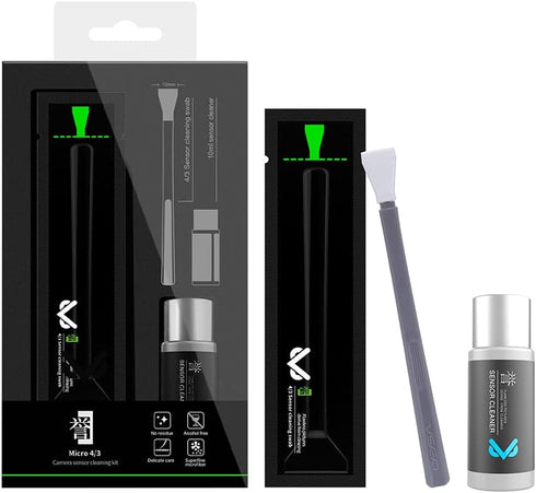 VSGO VS-S01E Professional Camera Cleaning Kit with 6pcs 12mm Swabs and 10ml Cleaner for DSLR Cameras