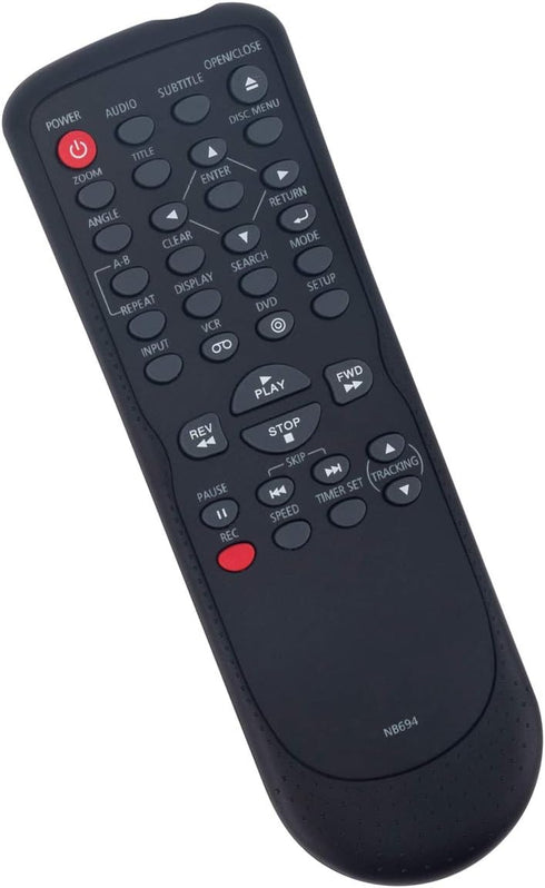 NB694 NB694UH Replacement Remote Control for Sanyo DVD VCR Player, Compatible with FWDV225F