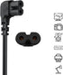 IJP 10FT 24" 32" 40" 43" 48" 49" 50" 55" 60" 65" 75", UN40 UN43 UN48 90 18AWG 2-Prong C7 Longer TV Power Cord