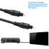 DaKuan 2 Pack Digital Optical Audio Cable, 6 Feet, Home Theater Fiber Optic Toslink Male to Male