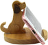 Cute Dog Cellphone Holder Stand - Wooden Smartphone Desk Holder for All Mobile Phones