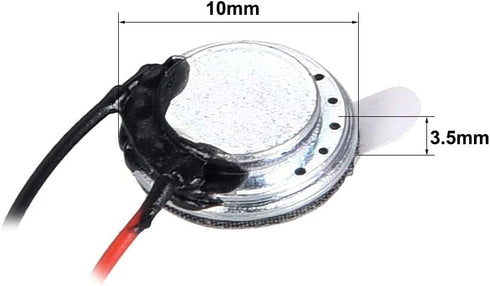 uxcell 0.5W 8 Ohm Mini DIY Speaker, 10mm Round Shape Replacement Loudspeaker
