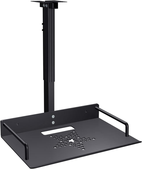 Universal Ceiling Mount with Tray, Adjustable 11.4-22 inches, No Hole Installation, Aluminum Alloy, for Projector/Camera